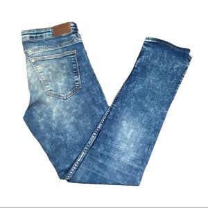 H&M &Denim Acid Wash Low Waist Skinny Jeans